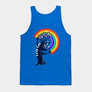 Funny Monster Colorful Rainbow Tank Top